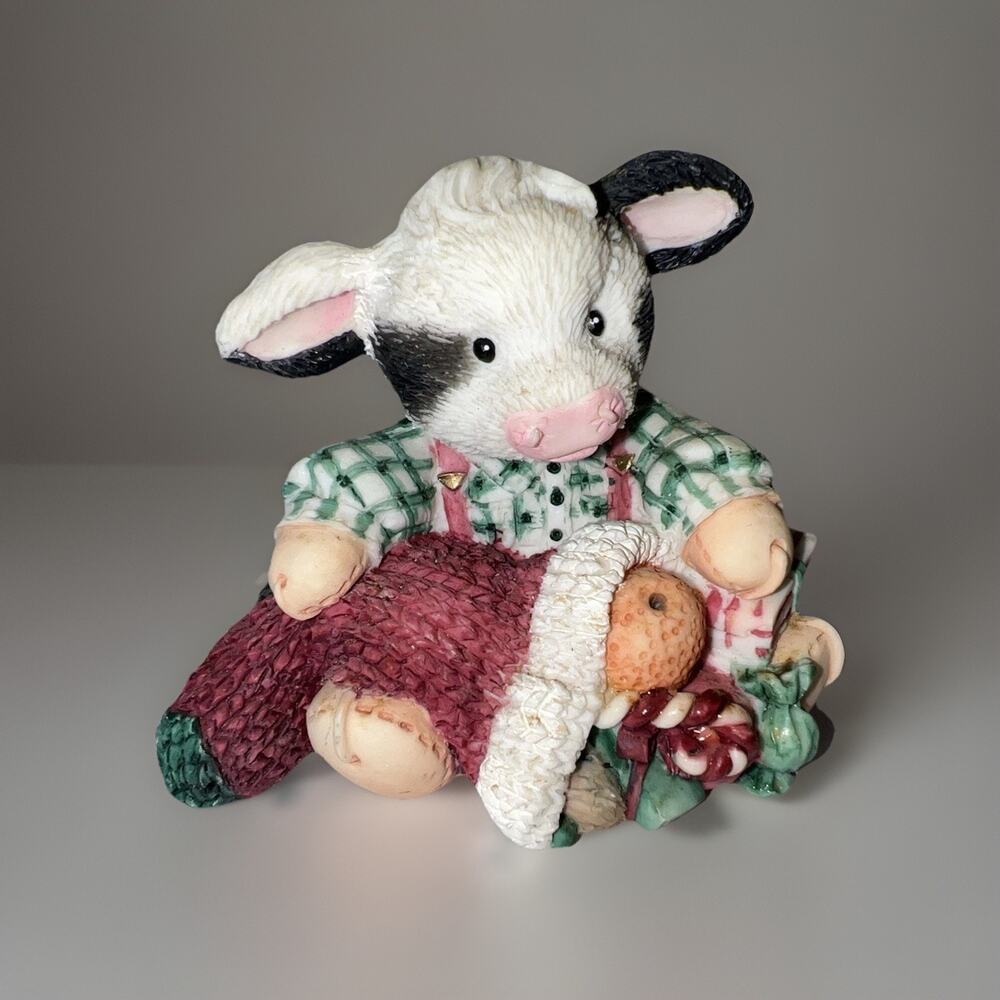 Enesco Mary's Moo Moos 1995 “Herd You Were A Very Good Calf” #142913 Christmas